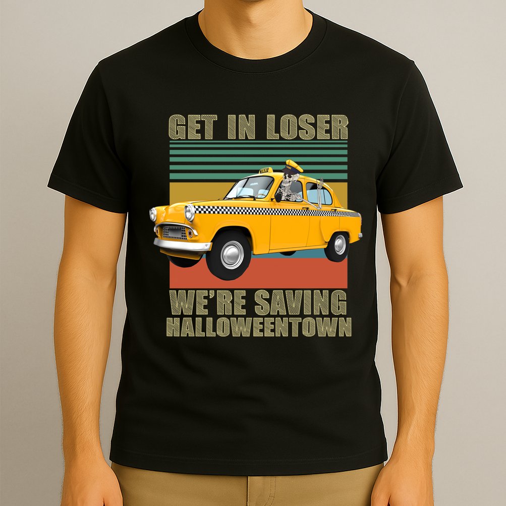 Get In Losers We're Saving Halloween Town T-Shirt