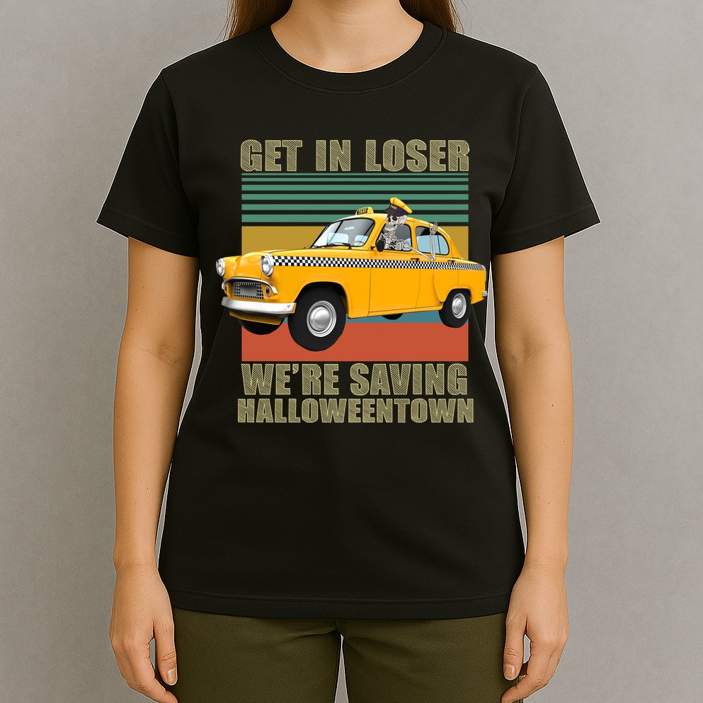 Get In Losers We're Saving Halloween Town T-Shirt