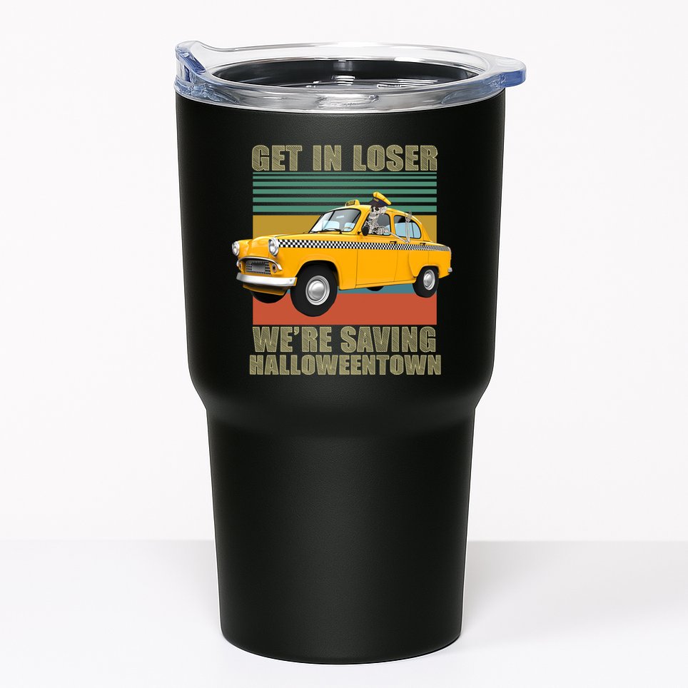 Get In Losers We're Saving Halloween Town Tumbler
