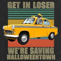 Get In Losers We're Saving Halloween Town Golf Towel