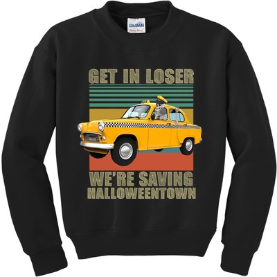 Get In Losers We're Saving Halloween Town Kids Sweatshirt
