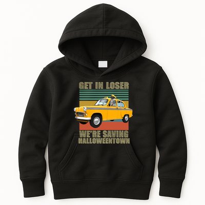 Get In Losers We're Saving Halloween Town Kids Hoodie
