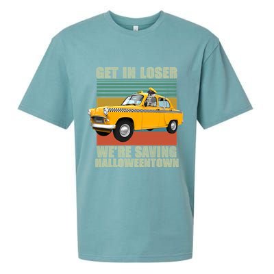Get In Losers We're Saving Halloween Town Sueded Cloud Jersey T-Shirt