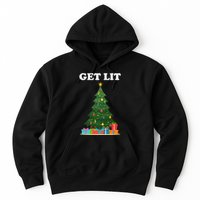 Get Lit Funny Christmas Hoodie