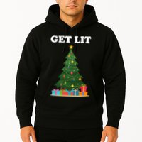Get Lit Funny Christmas Hoodie