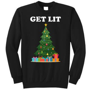 Get Lit Funny Christmas Sweatshirt