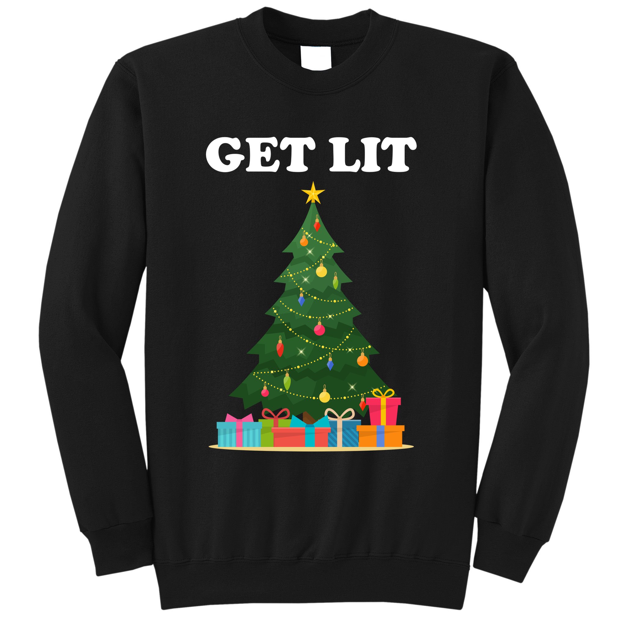 Get Lit Funny Christmas Sweatshirt