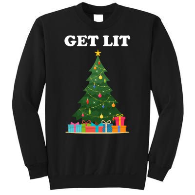 Get Lit Funny Christmas Sweatshirt