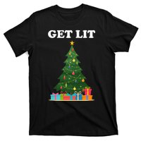 Get Lit Funny Christmas T-Shirt