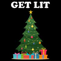 Get Lit Funny Christmas Drawstring Bag