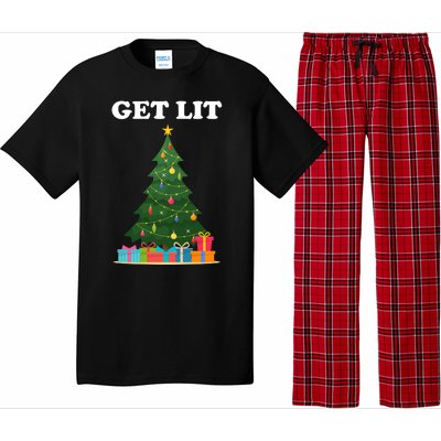 Get Lit Funny Christmas Pajama Set