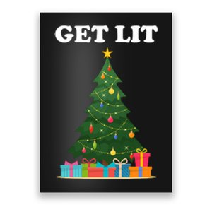 Get Lit Funny Christmas Poster