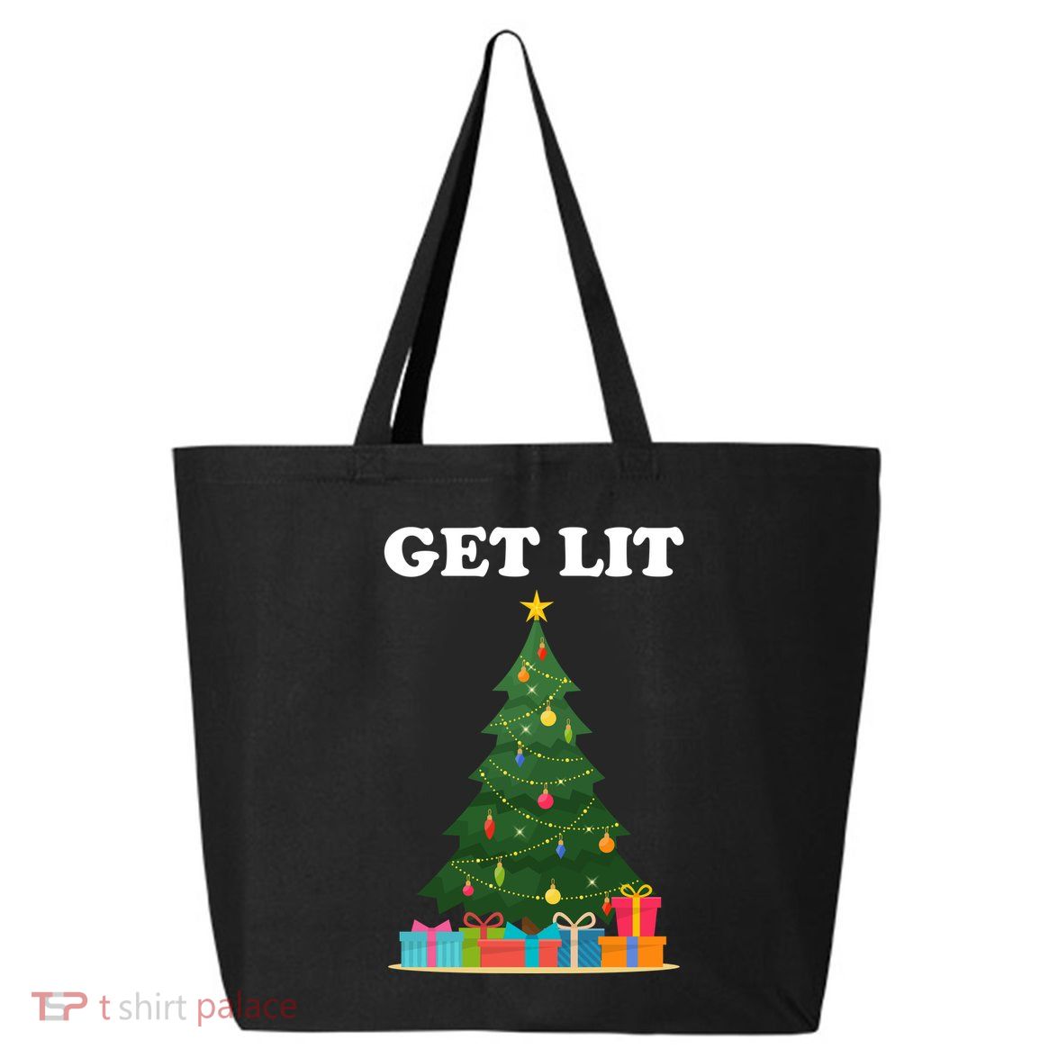 Get Lit Funny Christmas 25L Jumbo Tote