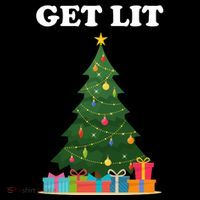 Get Lit Funny Christmas Baby Bodysuit