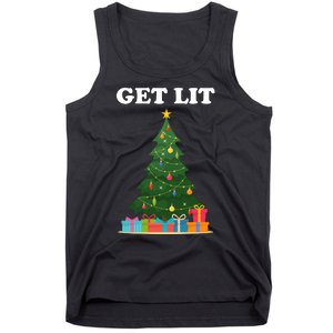 Get Lit Funny Christmas Tank Top