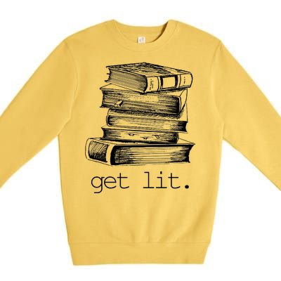 Get Lit Read Books Premium Crewneck Sweatshirt