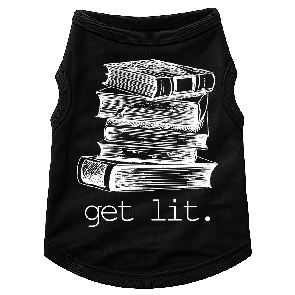 Get Lit Read Books Doggie Tank