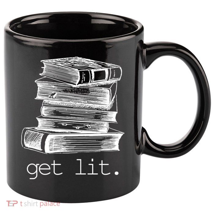 Get Lit Read Books 11oz C Handle Ceramic Mug