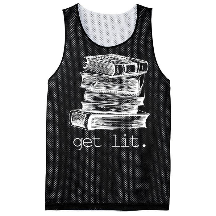 Get Lit Read Books Mesh Reversible Basketball Jersey Tank