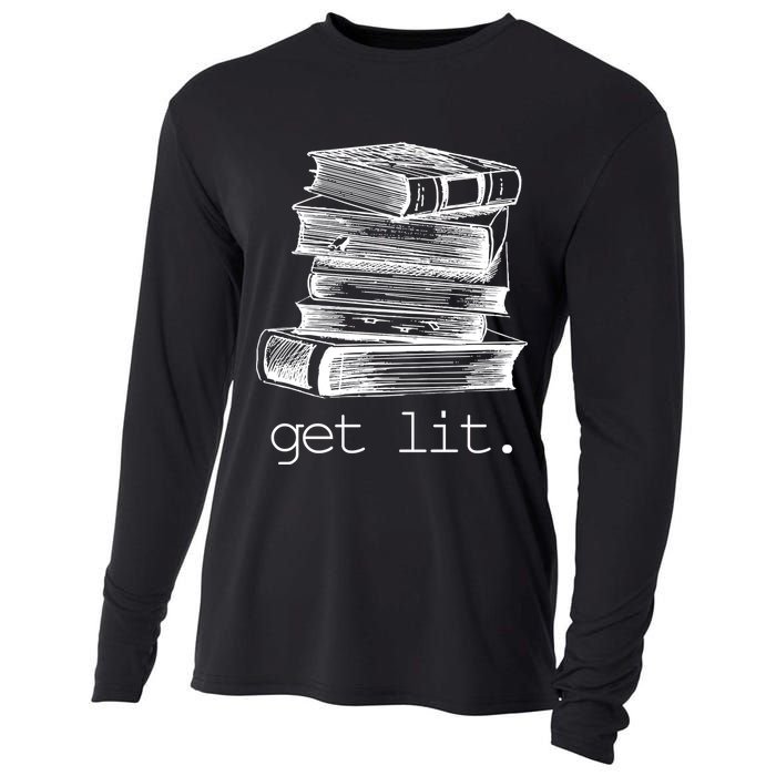 Get Lit Read Books Cooling Performance Long Sleeve Crew