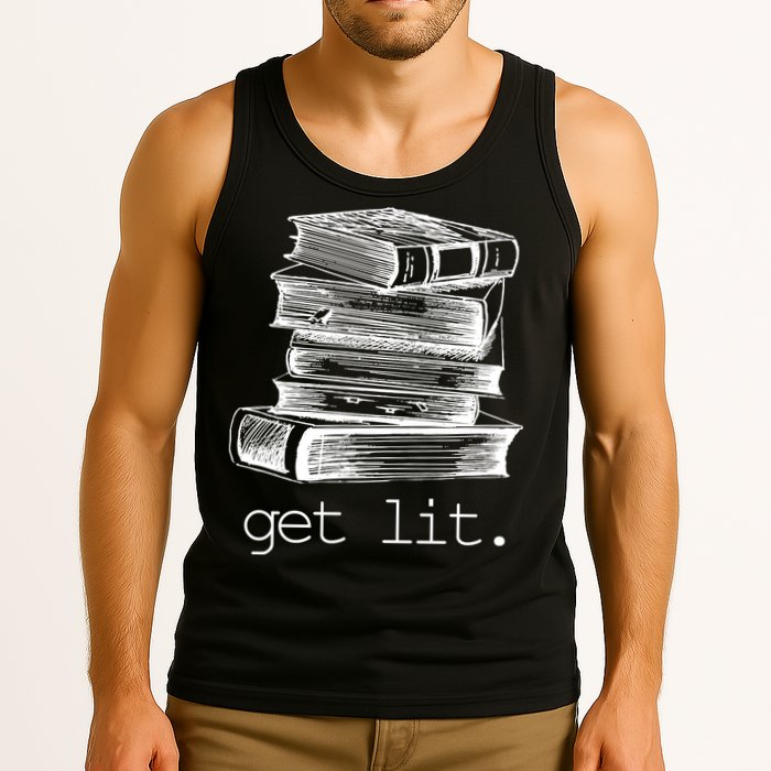 Get Lit Read Books Tank Top