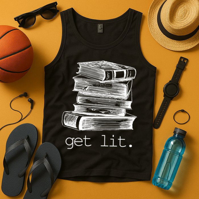 Get Lit Read Books Tank Top
