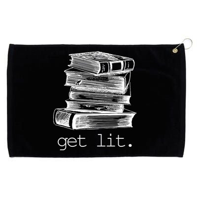 Get Lit Read Books Grommeted Golf Towel