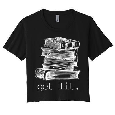 Get Lit Read Books Crop Top