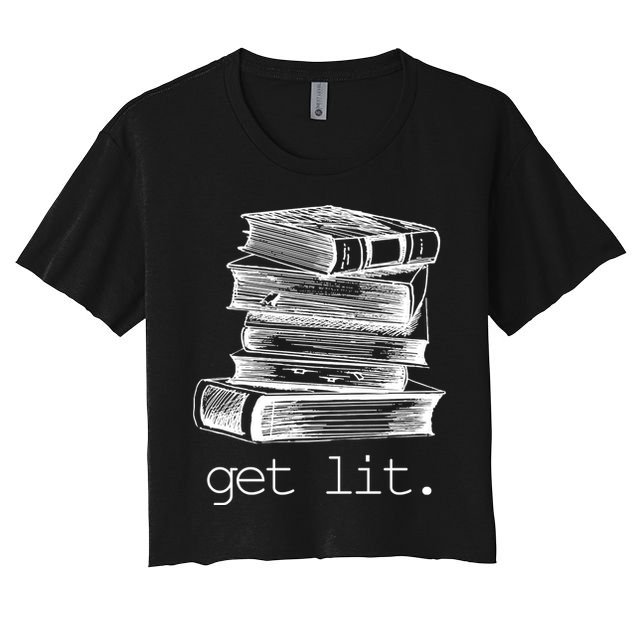 Get Lit Read Books Crop Top