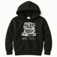 Get Lit Read Books Kids Hoodie