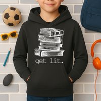 Get Lit Read Books Kids Hoodie