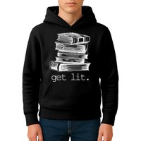 Get Lit Read Books Kids Hoodie
