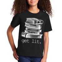 Get Lit Read Books Kids T-Shirt