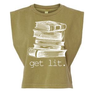 Get Lit Read Books Garment-Dyed Women's Muscle Tee