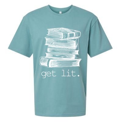 Get Lit Read Books Sueded Cloud Jersey T-Shirt