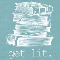 Get Lit Read Books Sueded Cloud Jersey T-Shirt