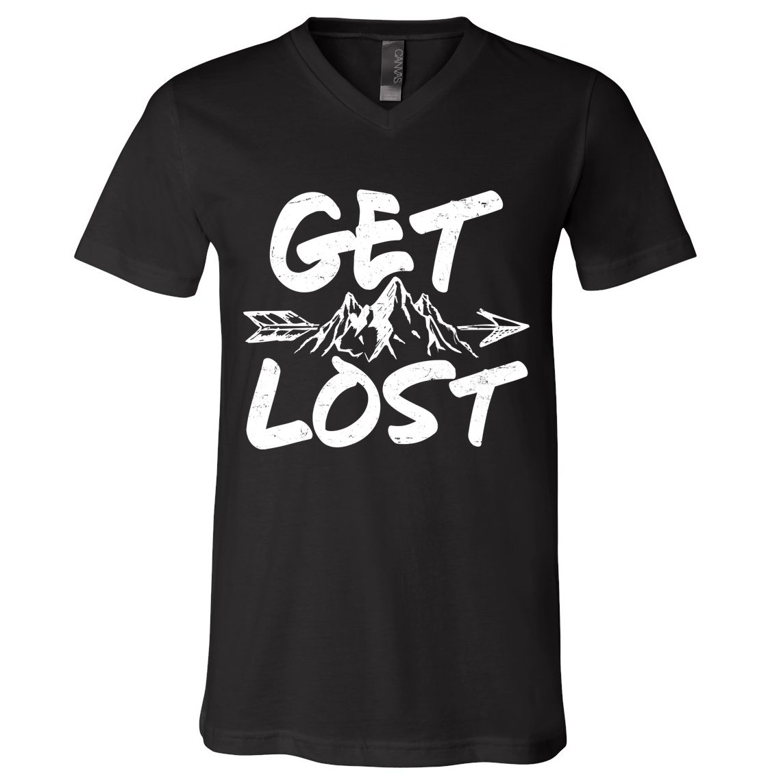 Get Lost Nature Wilderness Lover V-Neck T-Shirt