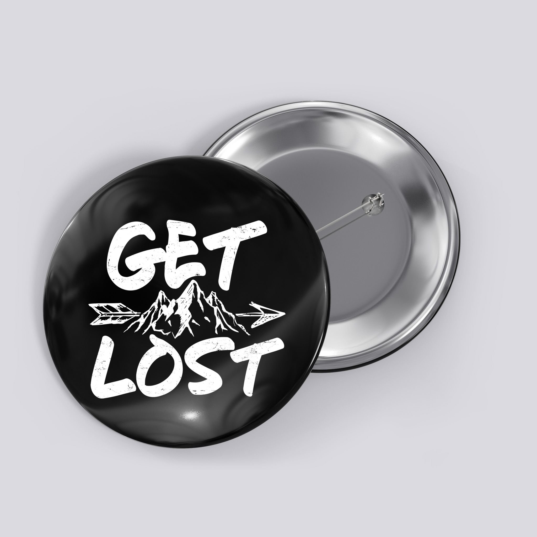 Get Lost Nature Wilderness Lover Button