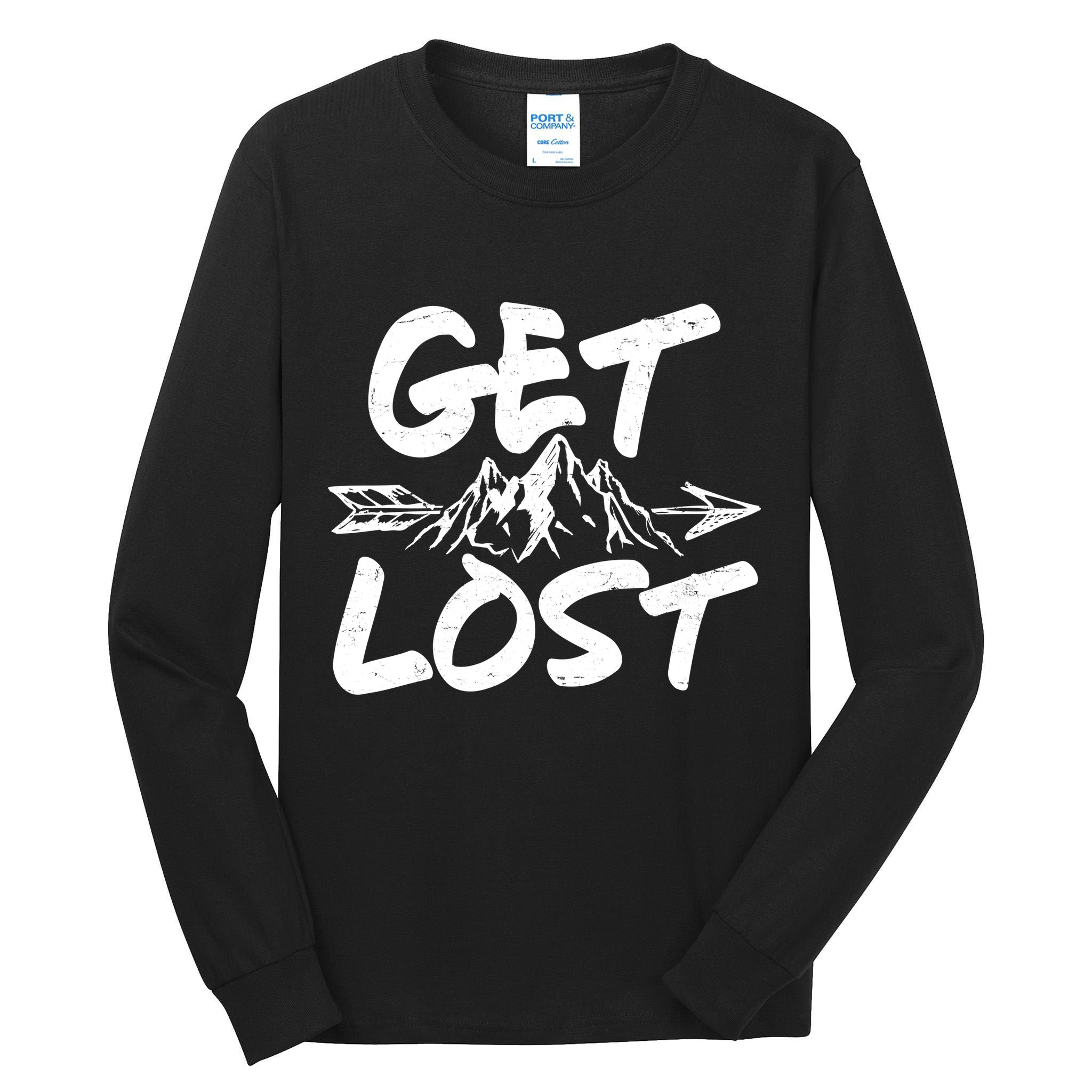 Get Lost Nature Wilderness Lover Tall Long Sleeve T-Shirt