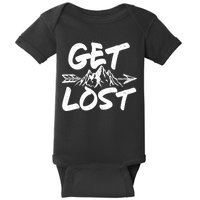 Get Lost Nature Wilderness Lover Baby Bodysuit