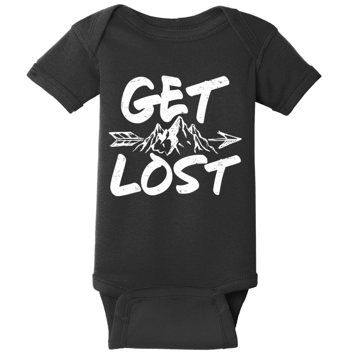 Get Lost Nature Wilderness Lover Baby Bodysuit