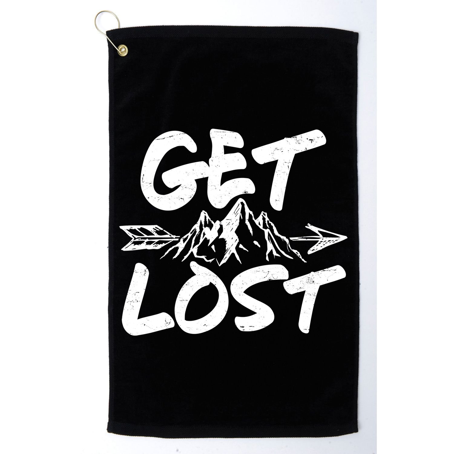 Get Lost Nature Wilderness Lover Golf Towel
