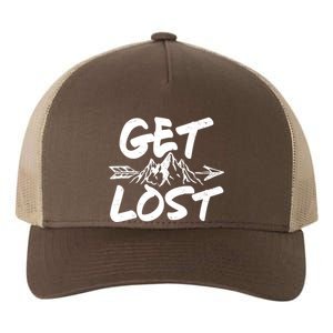 Get Lost Nature Wilderness Lover Yupoong Adult 5-Panel Trucker Hat