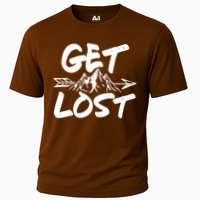 Get Lost Nature Wilderness Lover Cooling Performance Crew T-Shirt