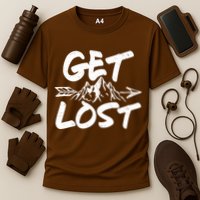Get Lost Nature Wilderness Lover Cooling Performance Crew T-Shirt