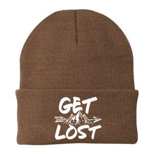 Get Lost Nature Wilderness Lover Knit Cap Winter Beanie