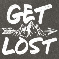 Get Lost Nature Wilderness Lover Cotton Canvas Backpack