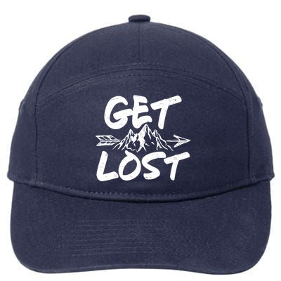 Get Lost Nature Wilderness Lover 7-Panel Snapback Hat