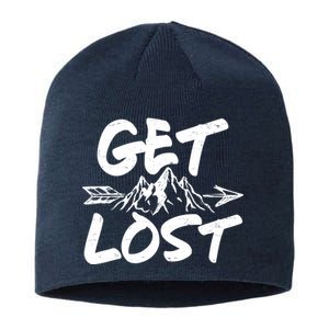 Get Lost Nature Wilderness Lover Sustainable Beanie