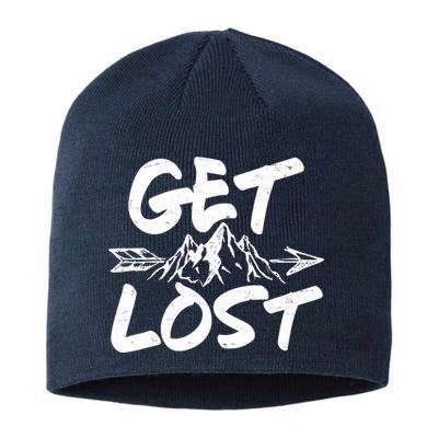 Get Lost Nature Wilderness Lover Sustainable Beanie